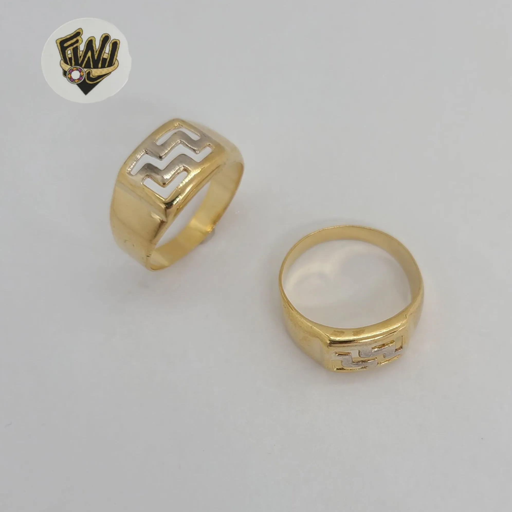 (1-3042-1) Gold Laminate - Two Tone Ring - BGF