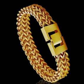 12mm Two Row Franco Bracelet(Stylish Buckle)