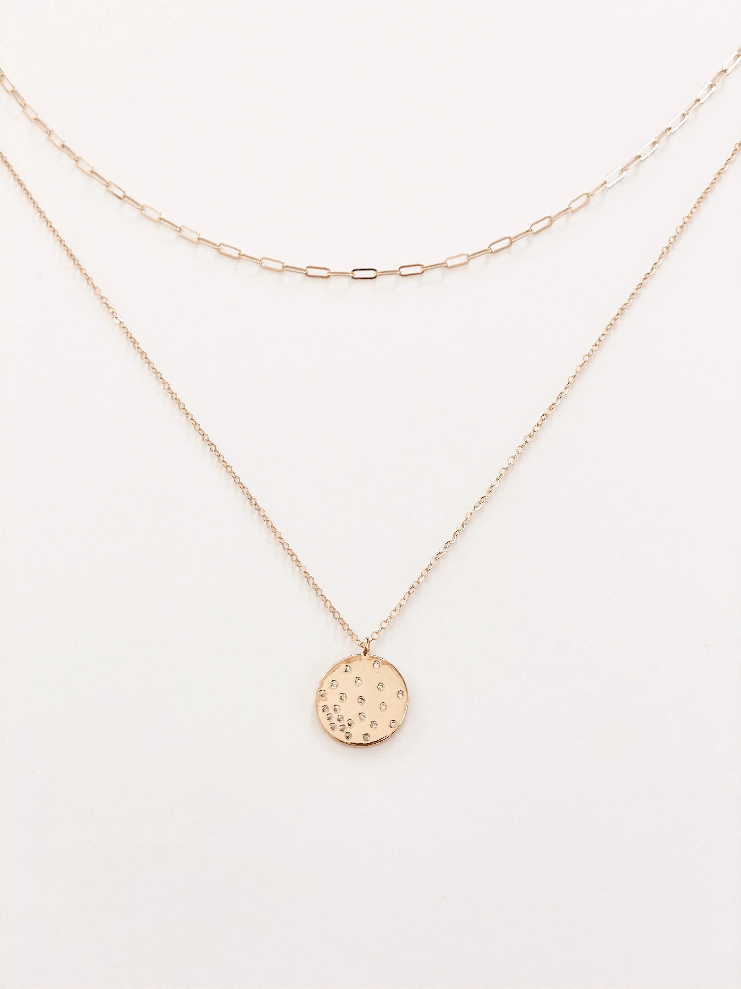 14K Eze Link Layering Necklace