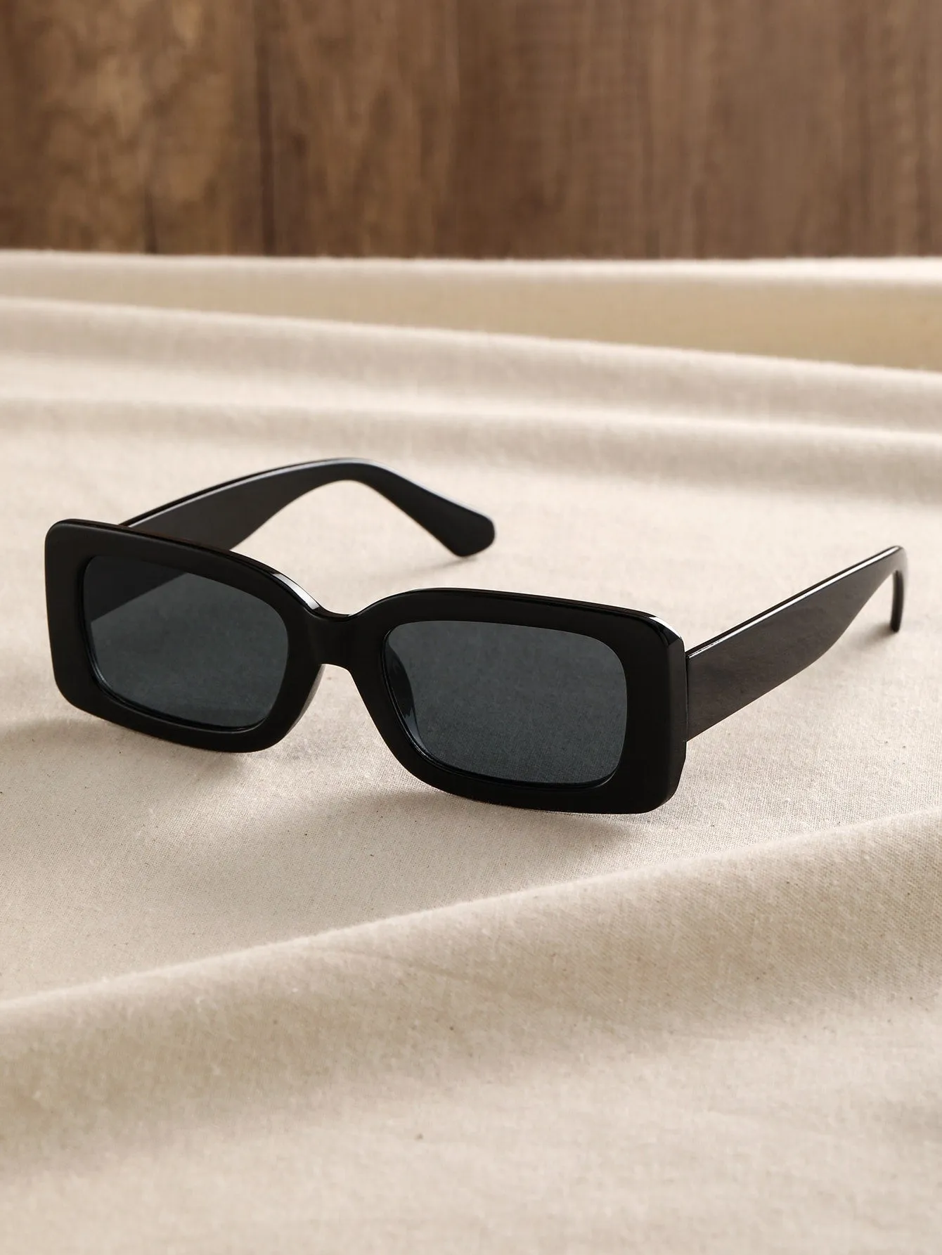 1pair Square Frame Sunglasses