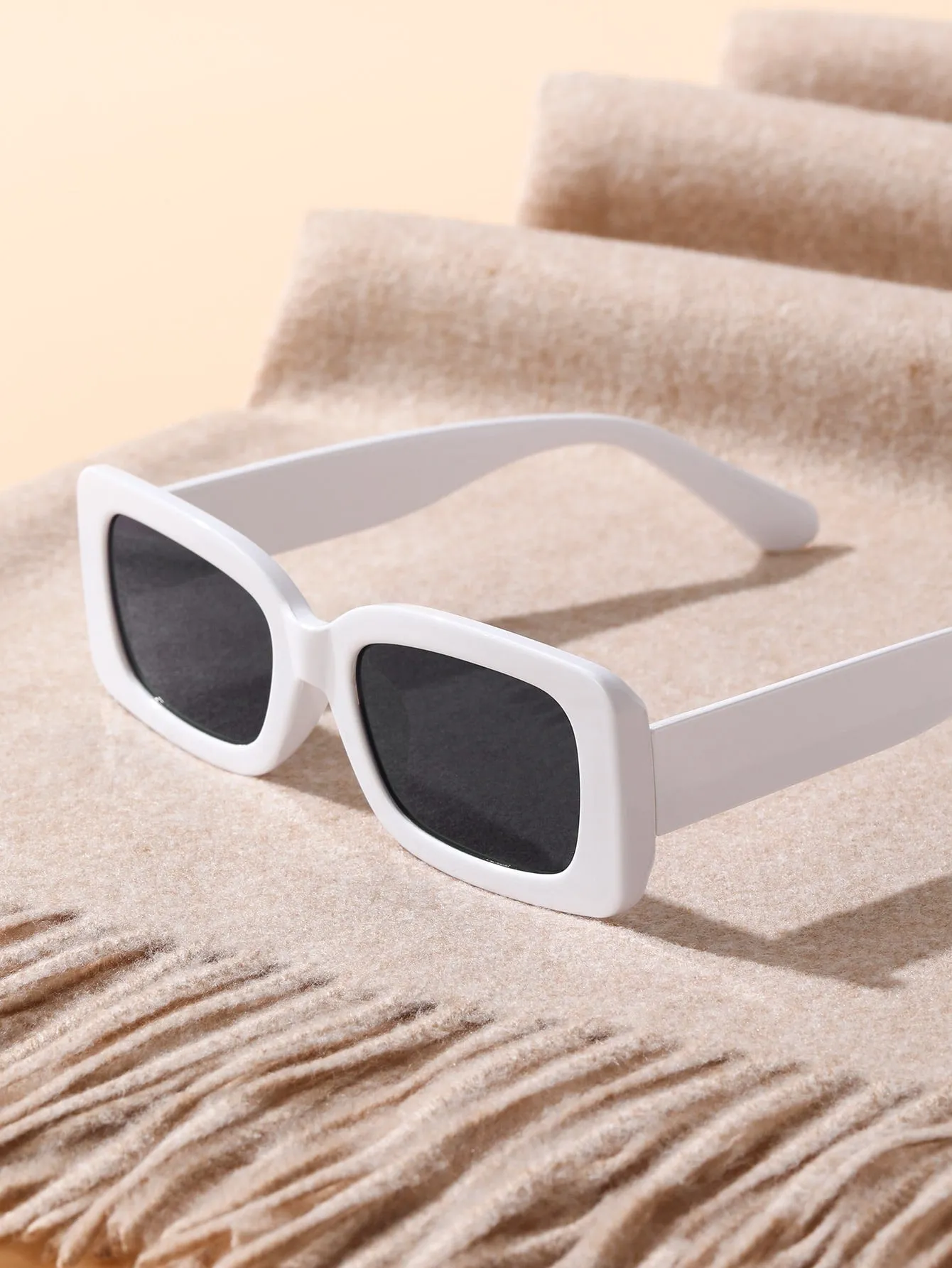 1pair Square Frame Sunglasses