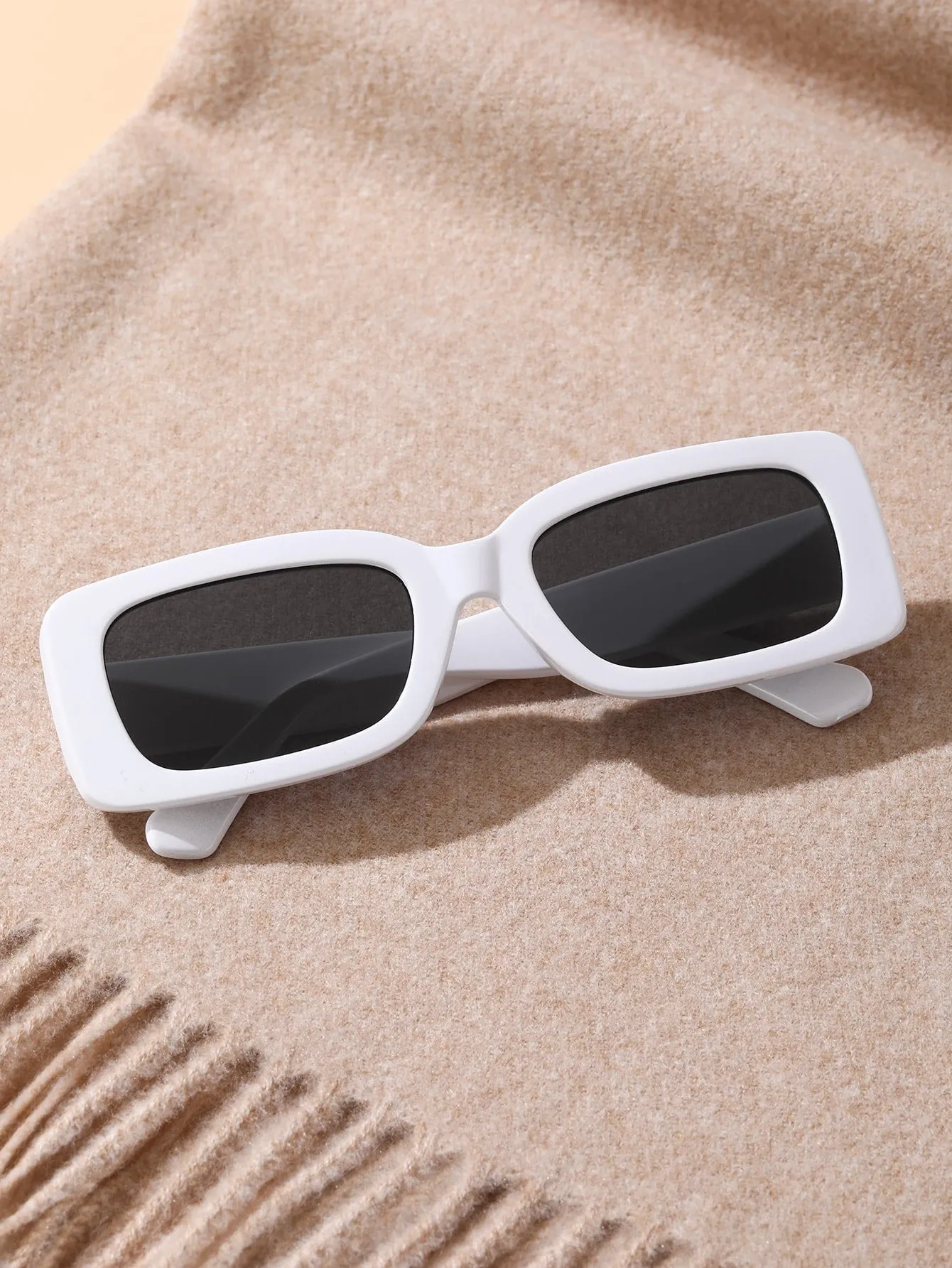 1pair Square Frame Sunglasses