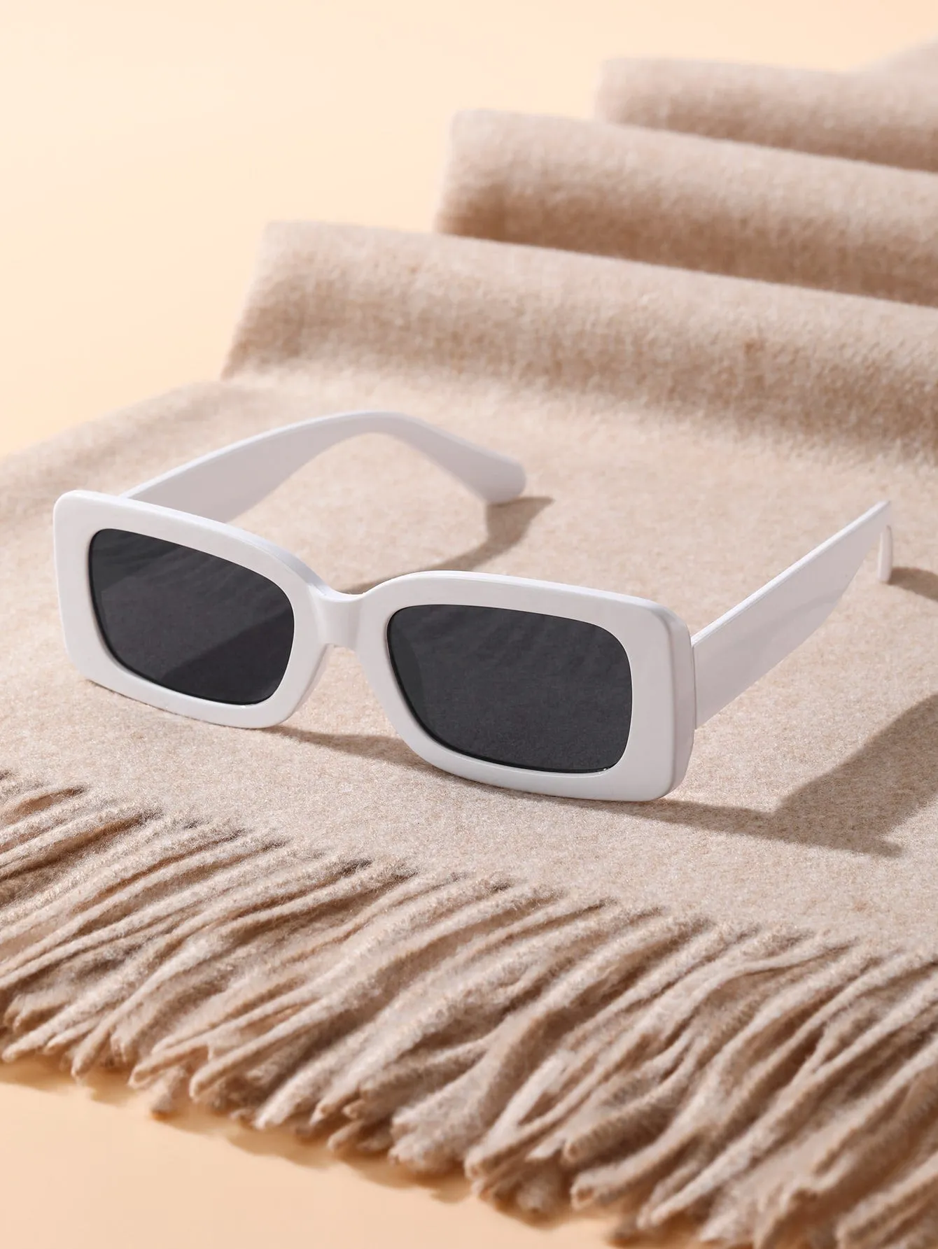 1pair Square Frame Sunglasses