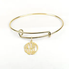 Adjustable Monogram Bangle