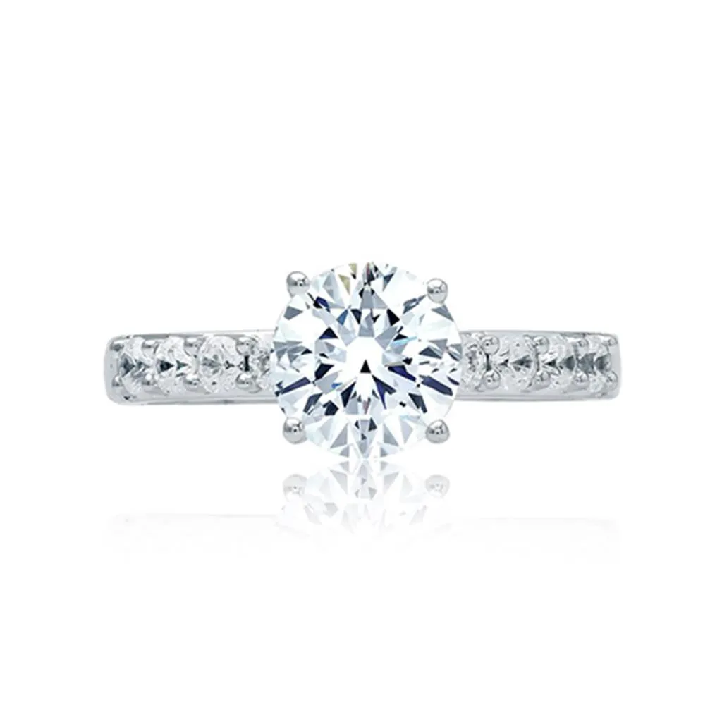 A.Jaffe Diamond Solitaire Semi-Mount Engagement Ring (0.40 ct. tw.)