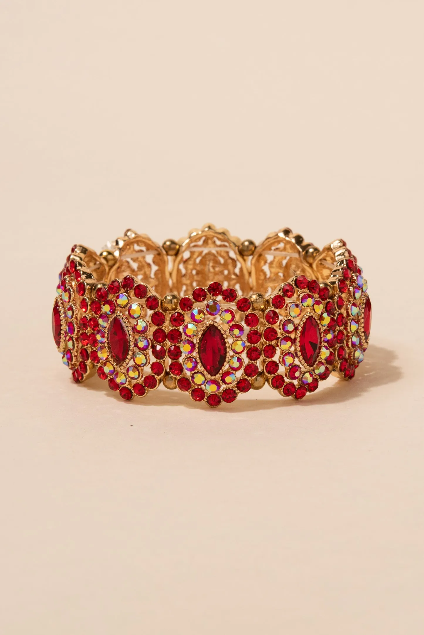 Alina Marquise Halo Rhinestone Bracelet