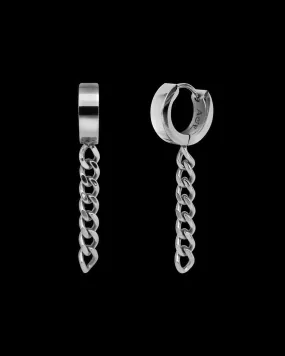 Axel Chain Huggie Earrings