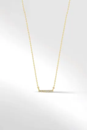 Axis Mini Necklace in Diamond