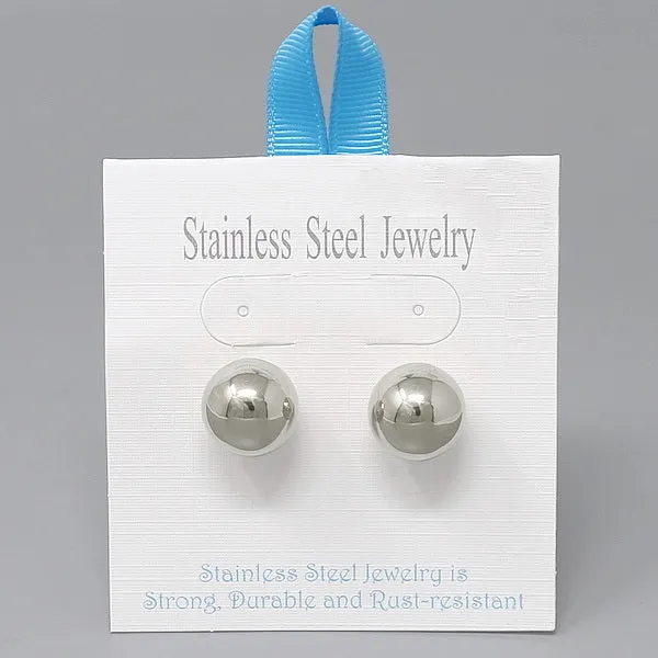 Ball Stainless Steel Stud Earrings