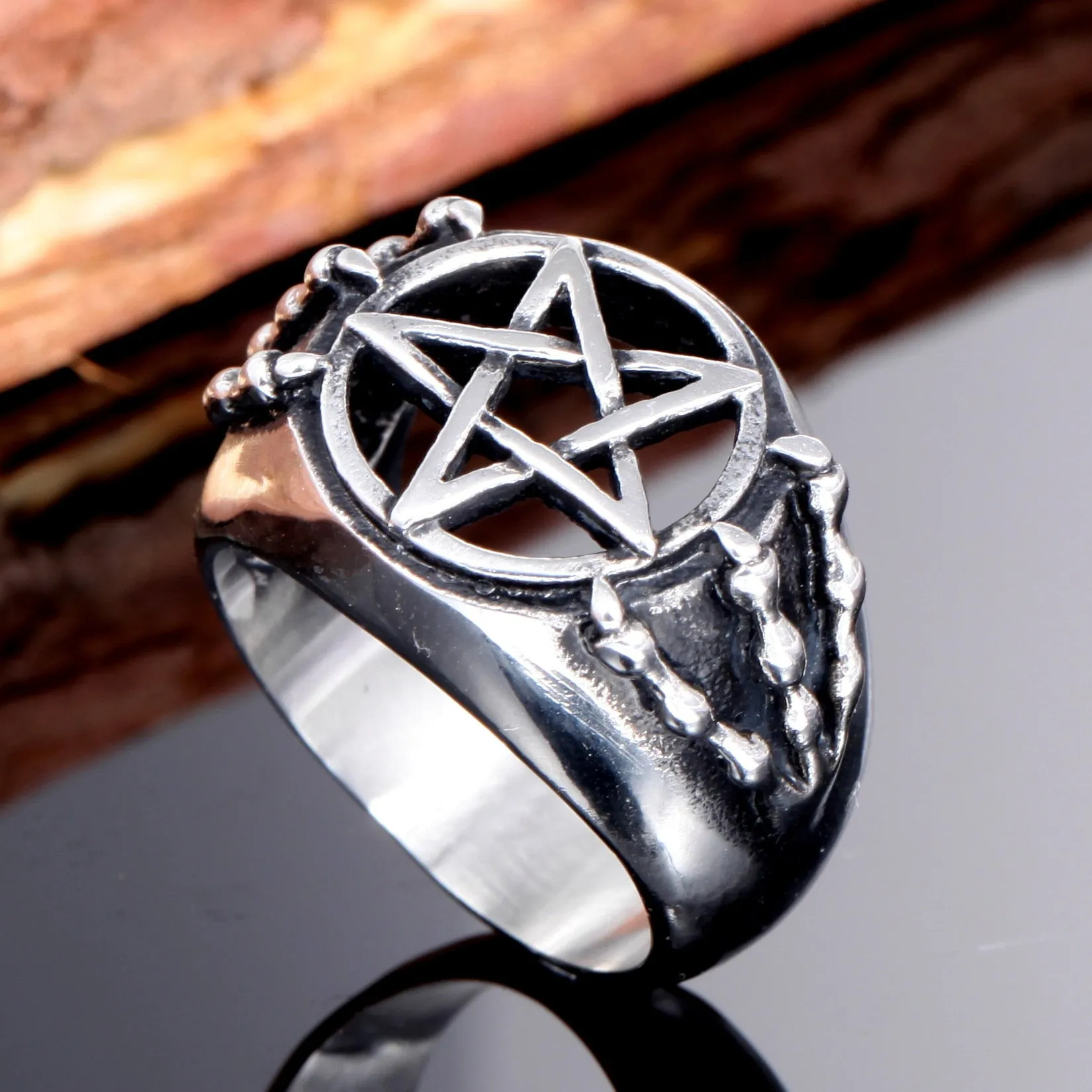 Baphomet's Claws with Pentagram Ring