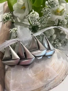 Beach Side Pewter Hair Clips