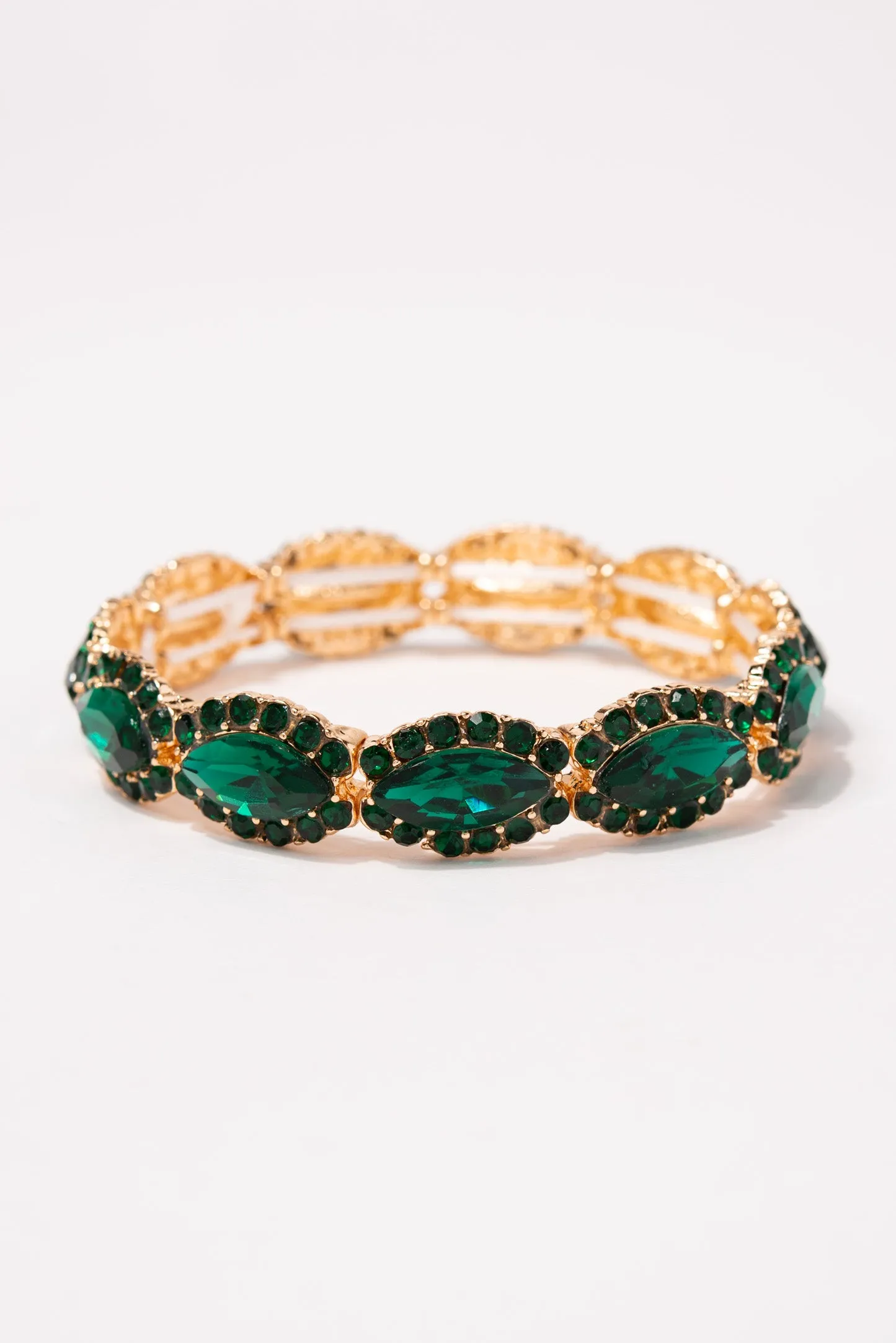 Bonnie Stone Stretch Bracelet - Green