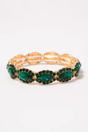 Bonnie Stone Stretch Bracelet - Green