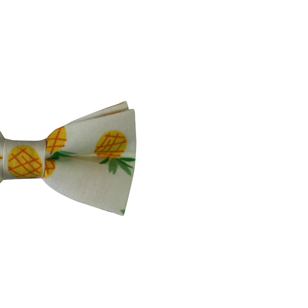 Boys Pineapple Fruit Patterned Bow Tie