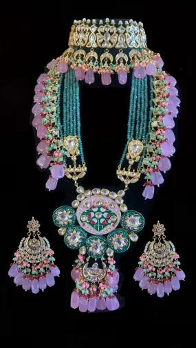 BR109 Megha Kundan Bridal Jewelry Set - Ready to Ship