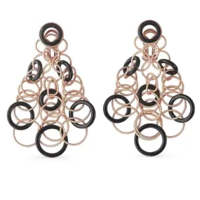 Buccellati - Hawaii - Drop Earrings with Black Onyx, 18k Rose Gold