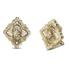 Buccellati - Opera Tulle - Button Earrings, 18k Yellow Gold