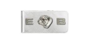 Bulldog Money Clip Jewelry Sterling Silver Handmade Dog Money Clip BD5-MC