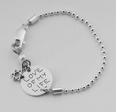 Chic Stylish Bracelet  Sterling Silver Kabbalah Love Jewelry