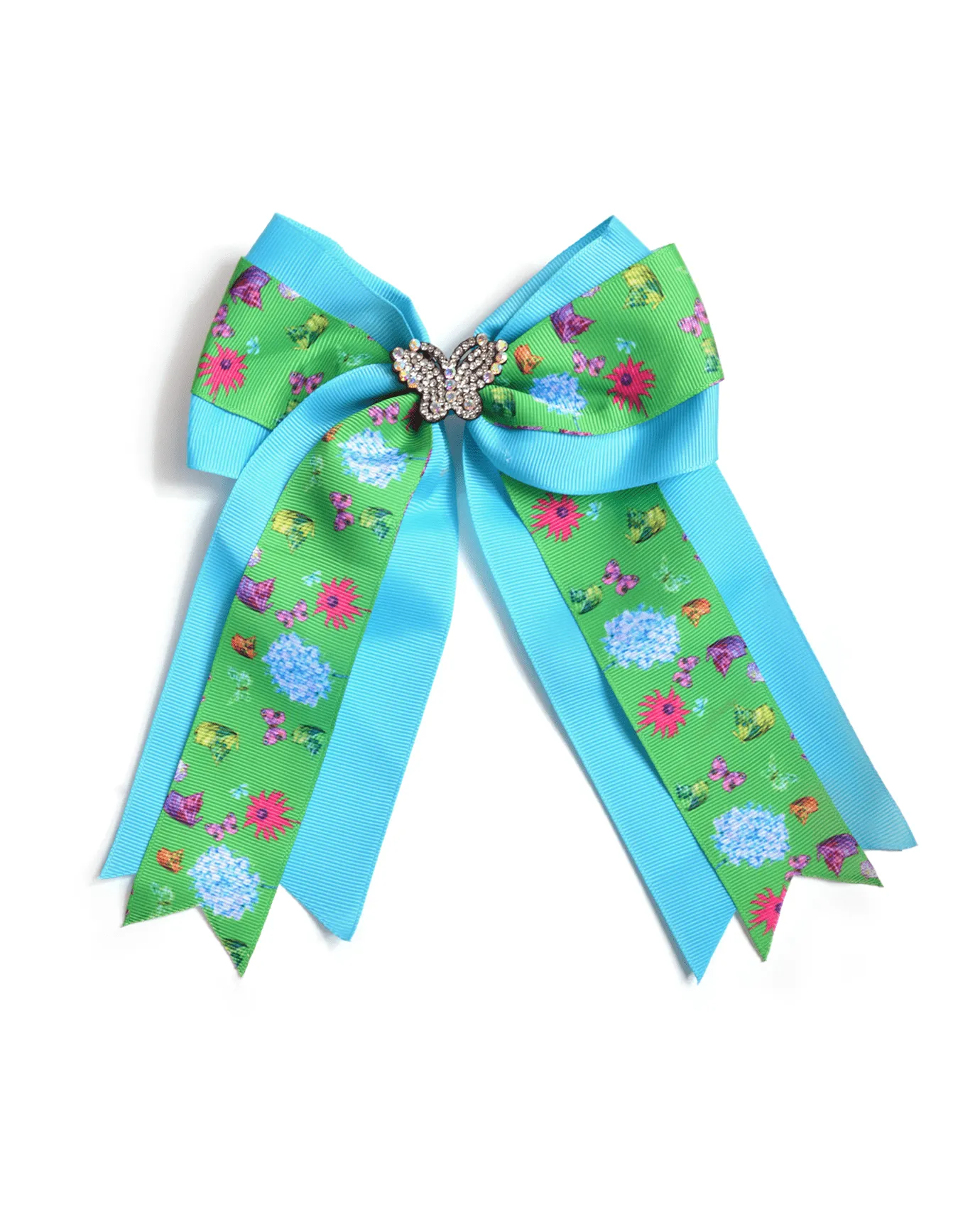 Colorful Butterflies Hair Bow