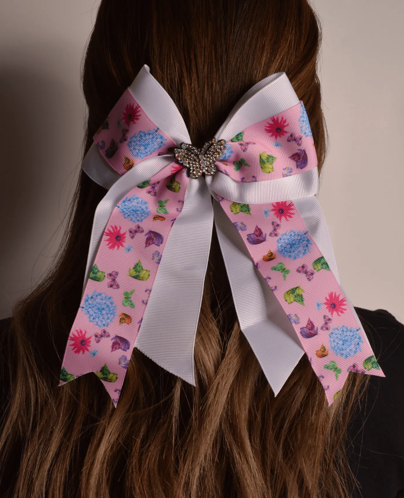 Colorful Butterflies Hair Bow