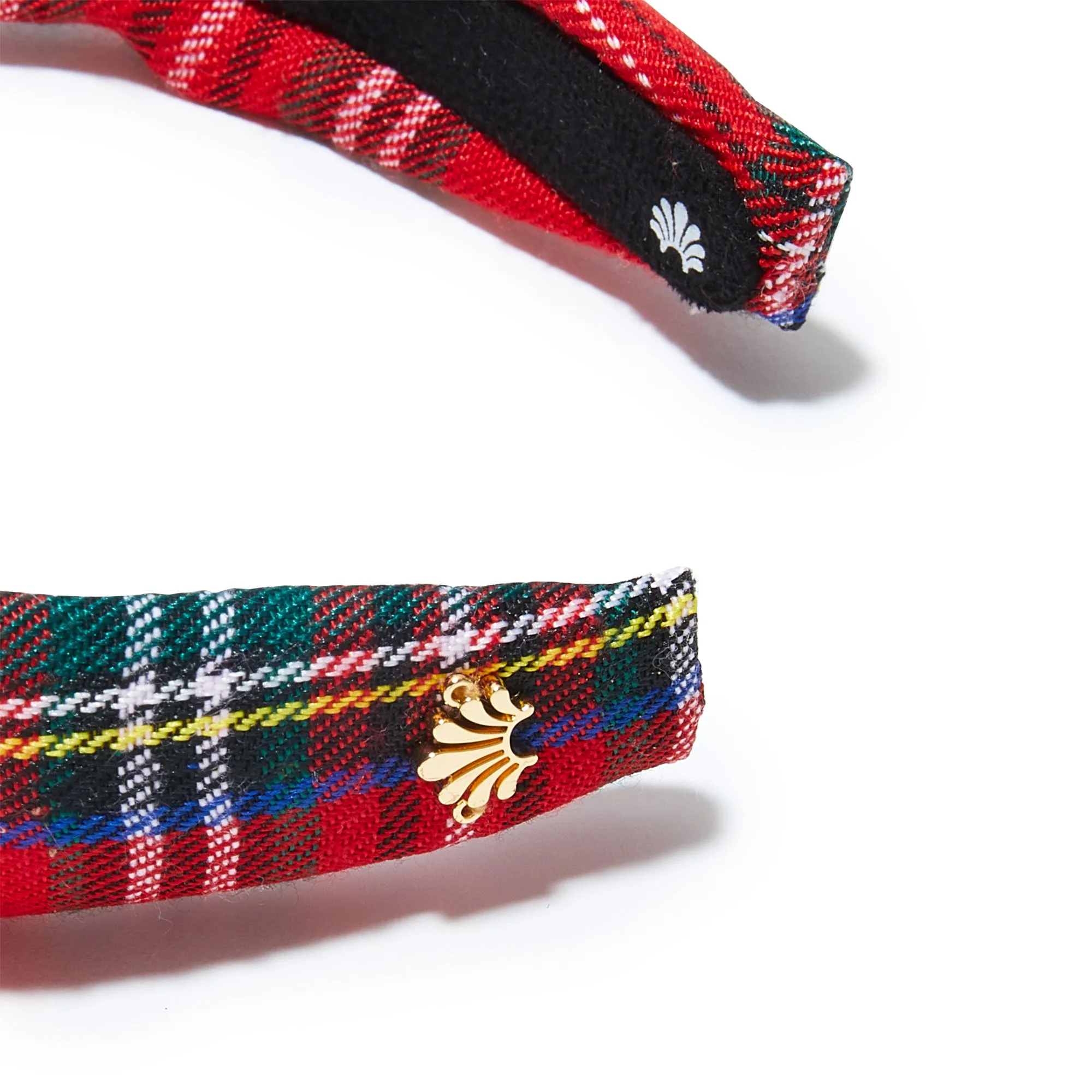 CRIMSON PLAID KIDS KNOTTED HEADBAND