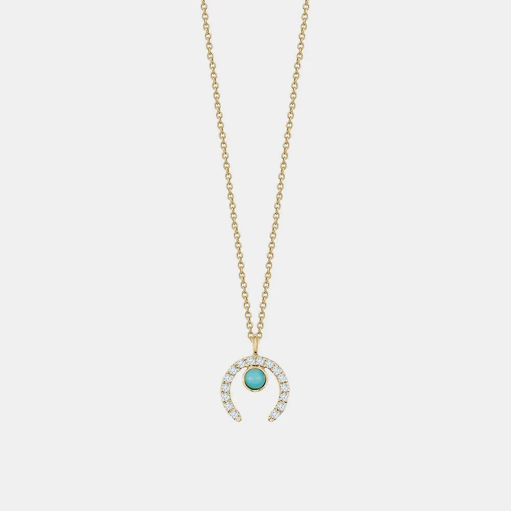 Diamond Horseshoe Necklace