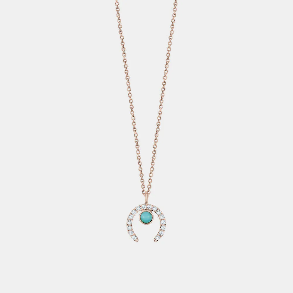 Diamond Horseshoe Necklace