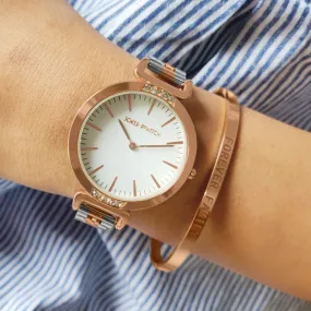 Elixir Rosegold Watch Bracelet Stack