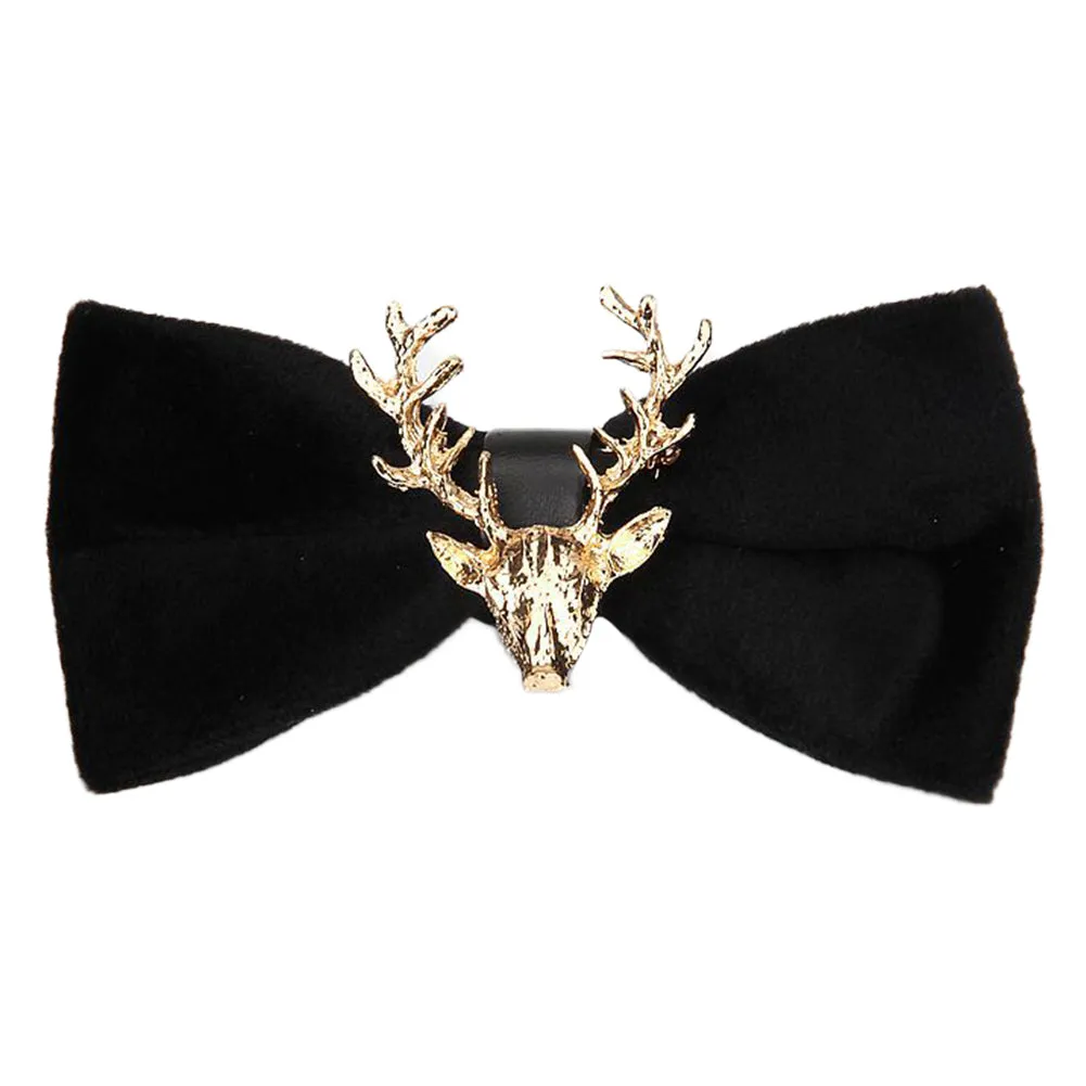 Elk Christmas Pre-tied  Bow Tie 7 Colors