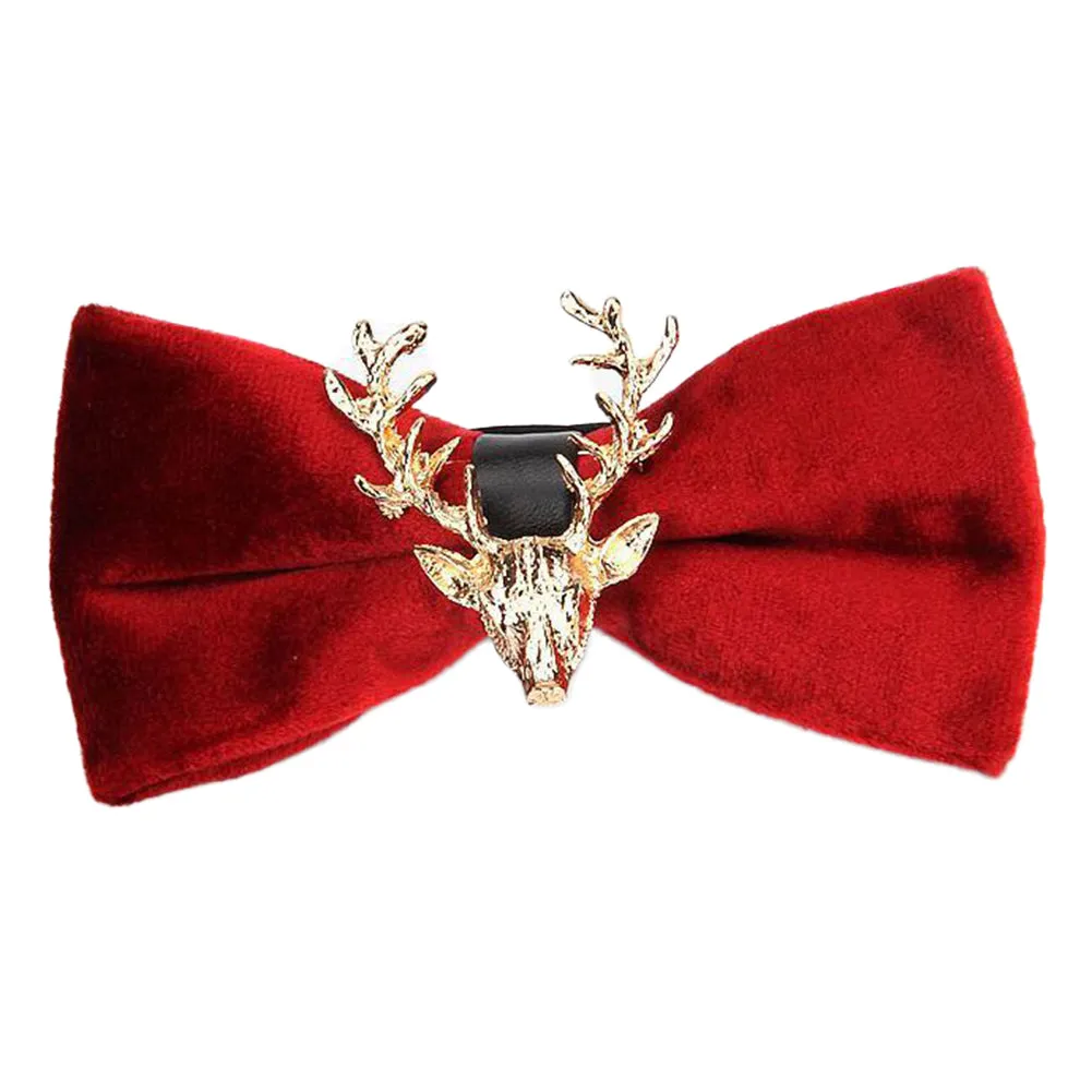 Elk Christmas Pre-tied  Bow Tie 7 Colors