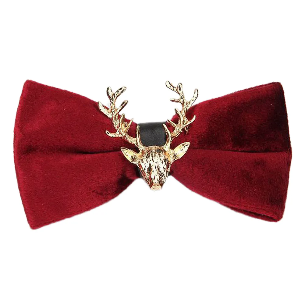 Elk Christmas Pre-tied  Bow Tie 7 Colors