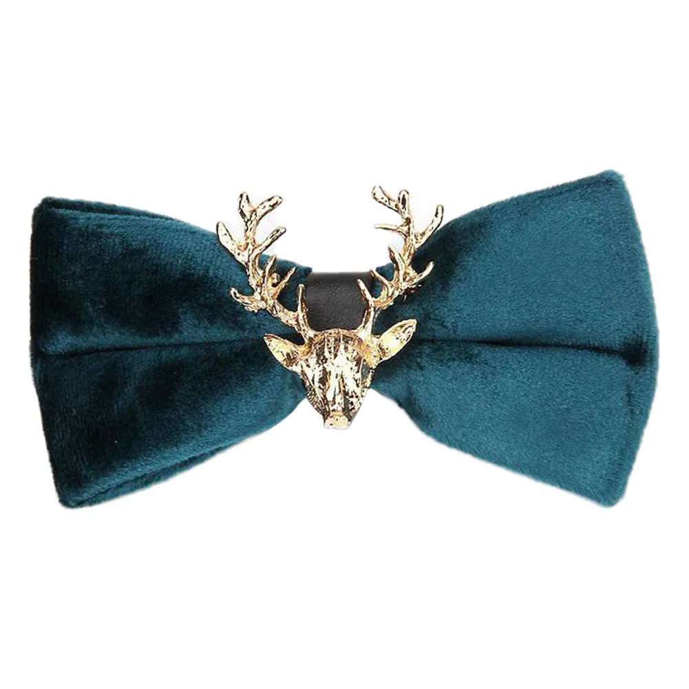 Elk Christmas Pre-tied  Bow Tie 7 Colors