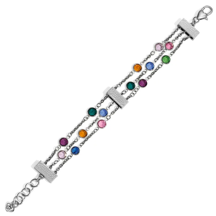 Elora Gems Tri Strand Bracelet