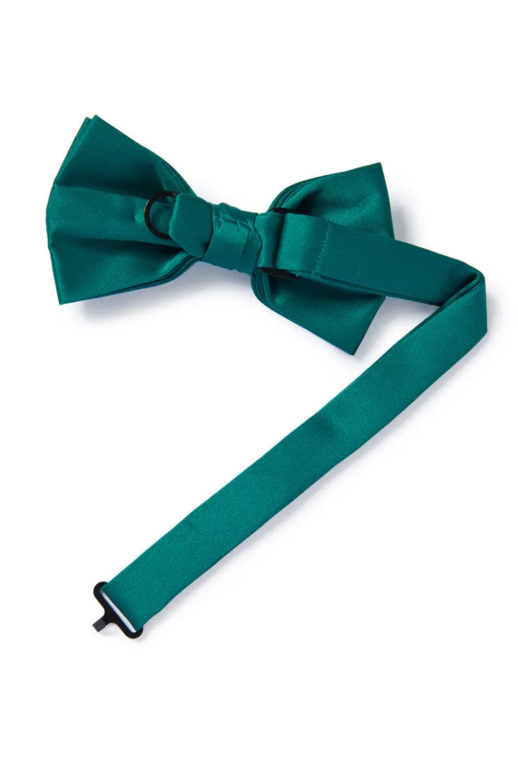 Emerald Green Satin Bow Tie