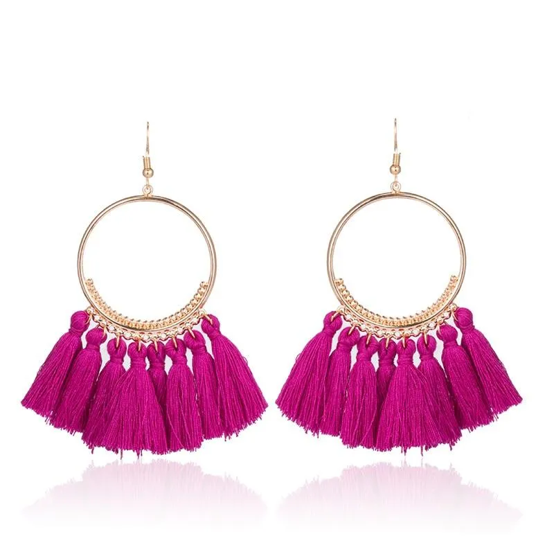 Ethnic Fringed Tassel earrings for girls