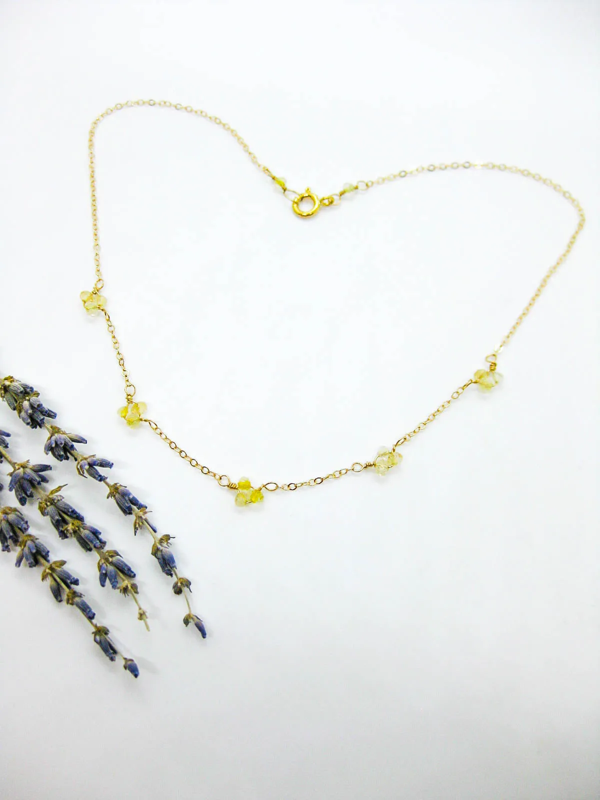 Hyacinth: Citrine Choker - n470