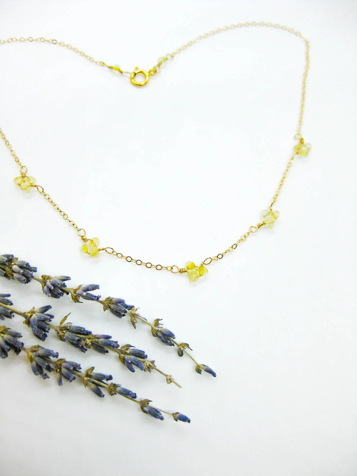 Hyacinth: Citrine Choker - n470