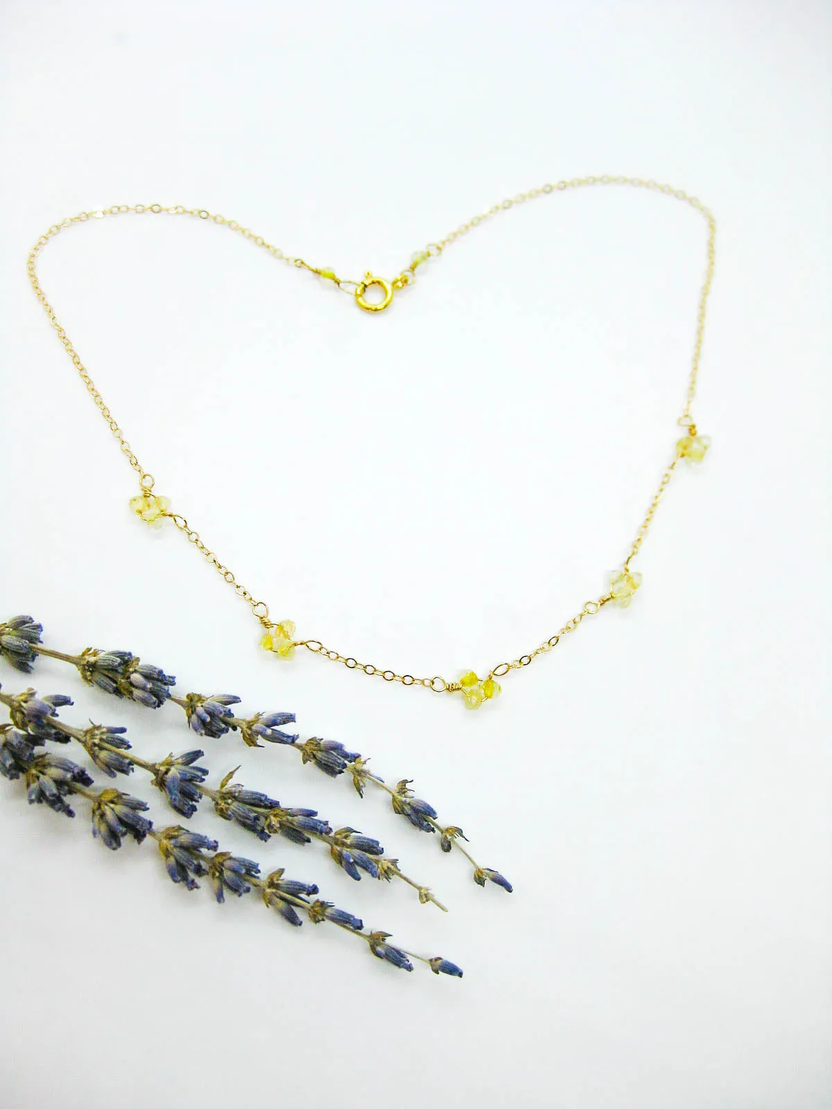 Hyacinth: Citrine Choker - n470