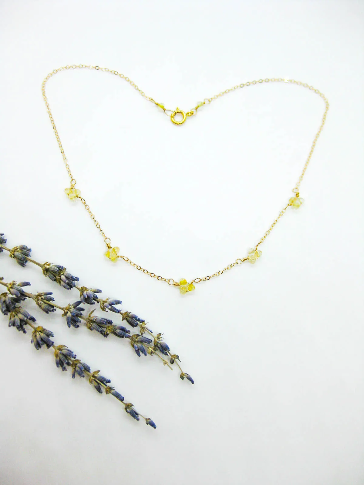 Hyacinth: Citrine Choker - n470