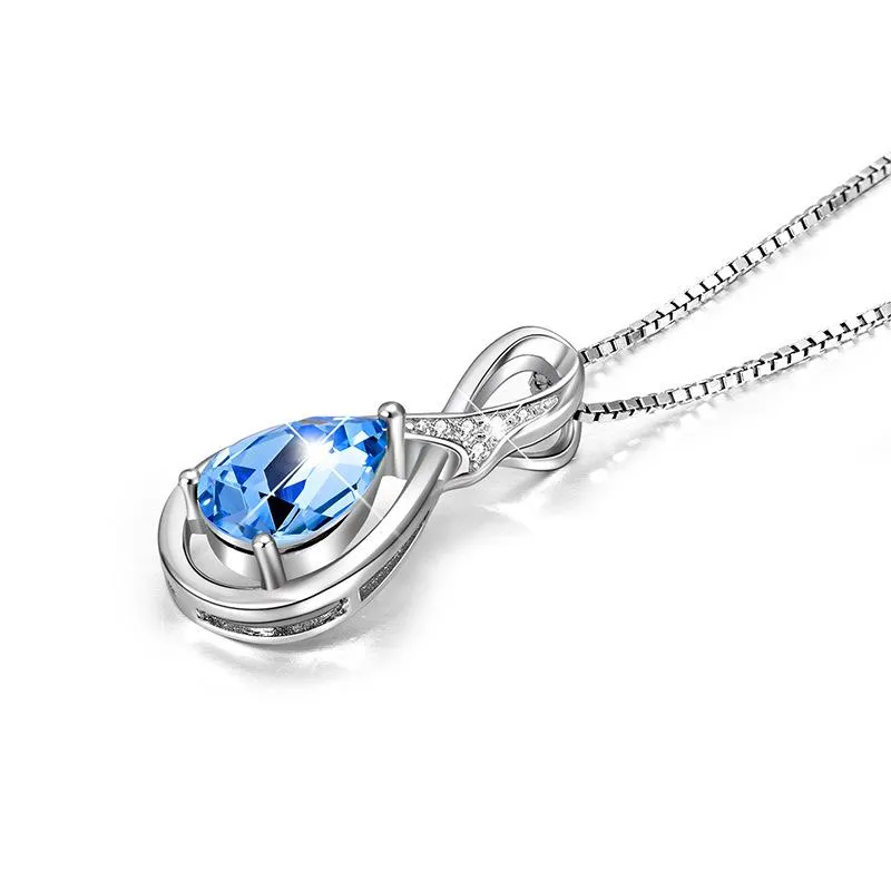 Infinity Pendant Sterling Silver Necklace