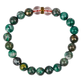 Jade with Pyrite Bracelet