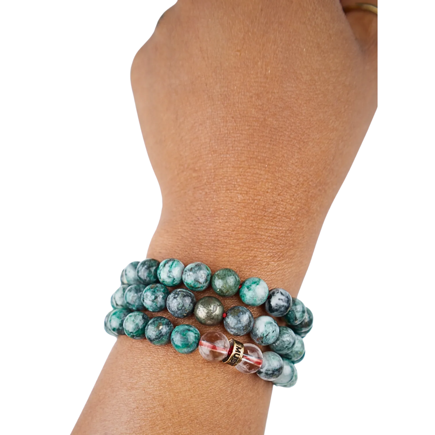 Jade with Pyrite Bracelet