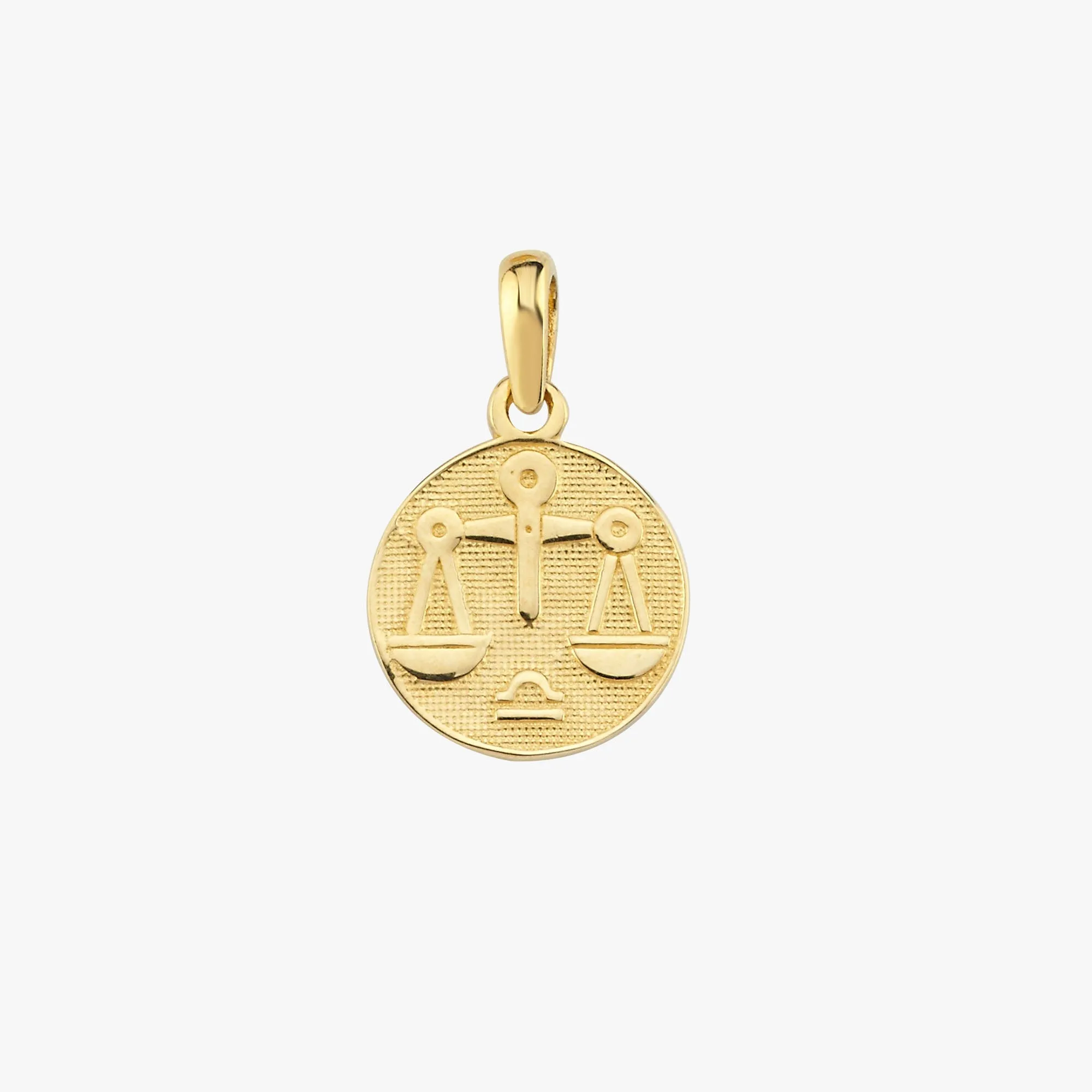 Libra Zodiac Necklace | 14K Solid Gold