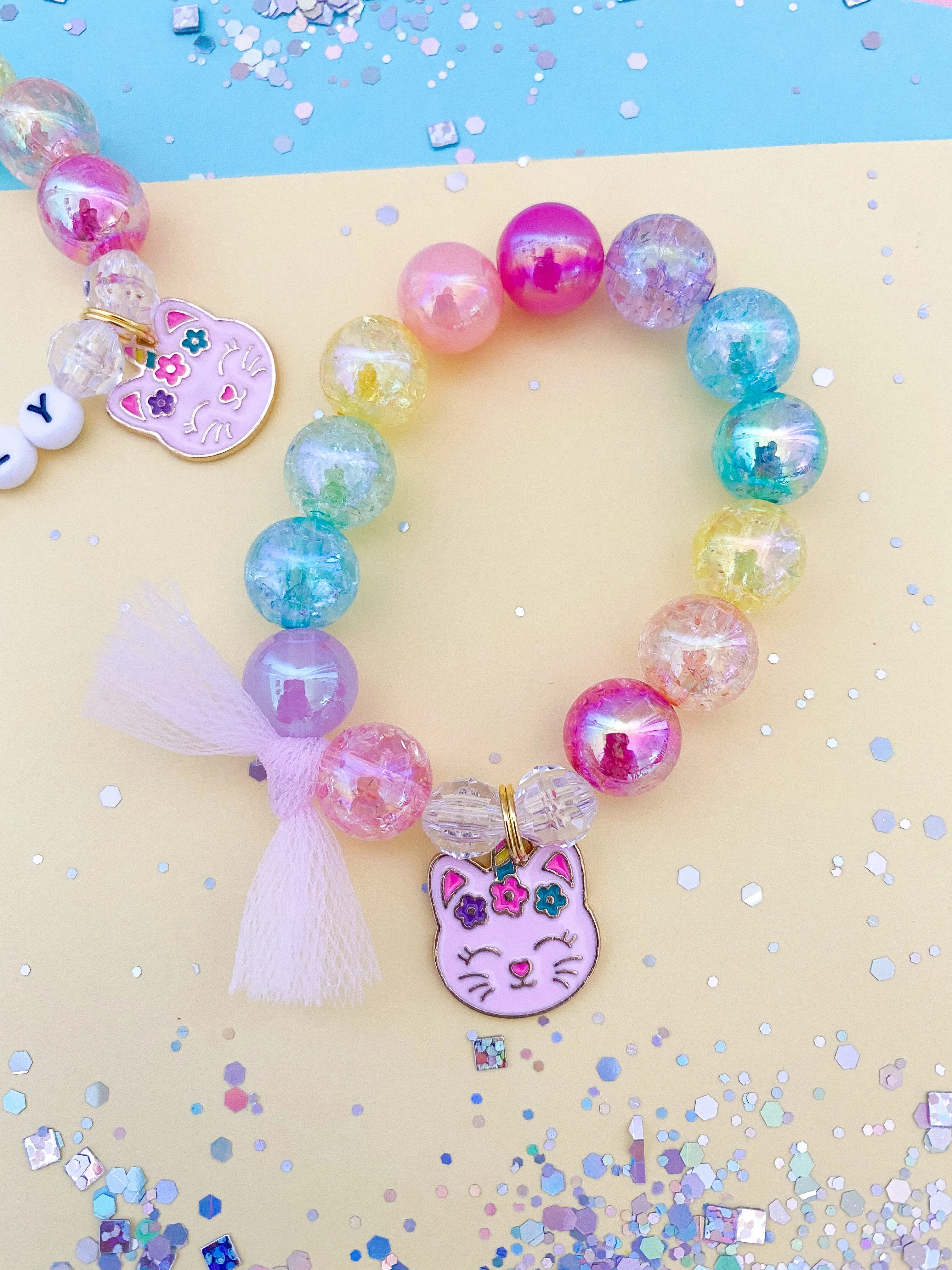 Magical Uni-Kitty Charm Bracelet- Customizable