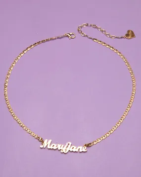 Mary Jane 2.0 Nameplate Necklace