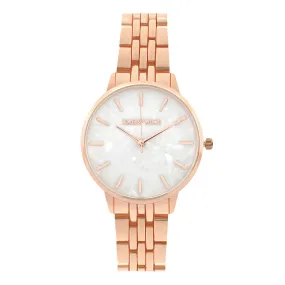 Mini Nebula White Dial Rose Gold Watch