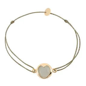 Naomi Heart Bracelet, Gold Plated Setting