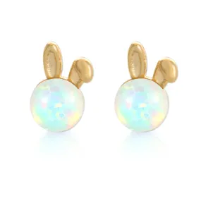 Opal Rabbit Studs Earrings