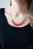 Paparazzi Maui Majesty - Necklace Red